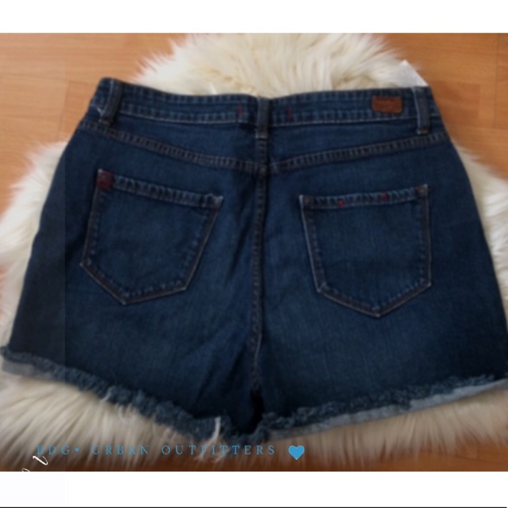 •Dark Wash {BDG} High Waisted Shorts•